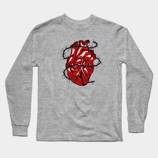 Barbed Wire Heart Long Sleeve T-Shirt